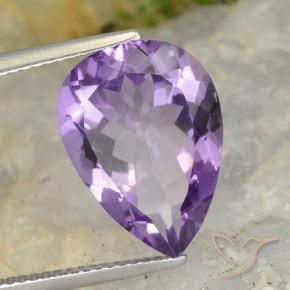9,17 ctw natürlicher Aubergine Veilchen Amethyst, Birnenform, VS