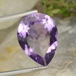 9,17 ctw natürlicher Aubergine Veilchen Amethyst, Birnenform, VVS-VS