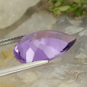 9,17 ctw natürlicher Aubergine Veilchen Amethyst, Birnenform, VVS-VS