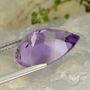 9,17 ctw natürlicher Mittelviolett Amethyst, Birnenform, VVS-VS