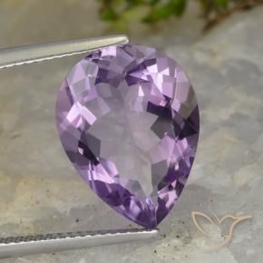 9,17 ctw natürlicher Mittelviolett Amethyst, Birnenform, VVS-VS