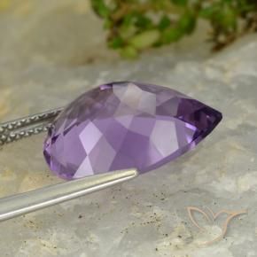 9,17 ctw natürlicher Mittelviolett Amethyst, Birnenform, VVS-VS