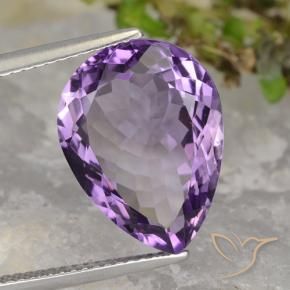 9,17 ctw natürlicher Mittel-helles Purpurviolett Amethyst, Birnenform, VVS-VS
