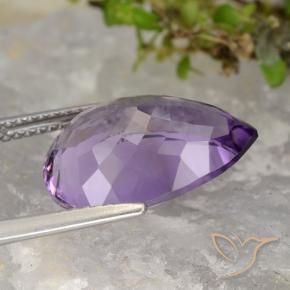 9,17 ctw natürlicher Mittel-helles Purpurviolett Amethyst, Birnenform, VVS-VS