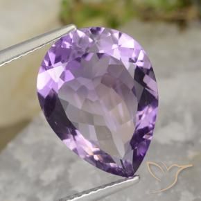 9,17 ctw natürlicher Mittel-helles Purpurviolett Amethyst, Birnenform, VVS-VS