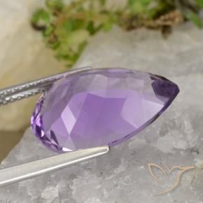 9,17 ctw natürlicher Mittel-helles Purpurviolett Amethyst, Birnenform, VVS-VS