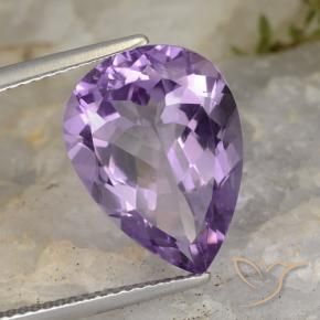 9,17 ctw natürlicher Lilaisch-violett Amethyst, Birnenform, VS