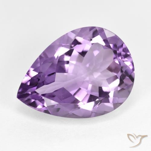 9,17 ctw natürlicher Mittel-helles Purpurviolett Amethyst, Birnenform, VVS-VS