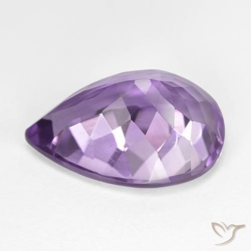 9,17 ctw natürlicher Mittel-helles Purpurviolett Amethyst, Birnenform, VVS-VS