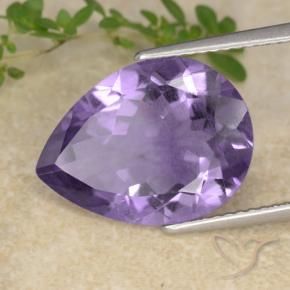 9,17 ctw natürlicher tiefviolett Amethyst, Birnenform, VS