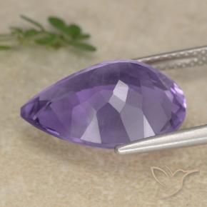 9,17 ctw natürlicher tiefviolett Amethyst, Birnenform, VS