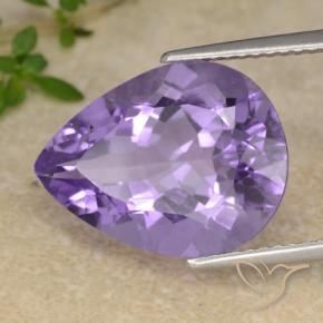 9,17 ctw natürlicher Mittelviolett Amethyst, Birnenform, VS