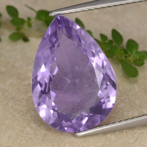 9,17 ctw natürlicher Mittelviolett Amethyst, Birnenform, VS