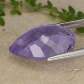 9,17 ctw natürlicher Mittelviolett Amethyst, Birnenform, VS