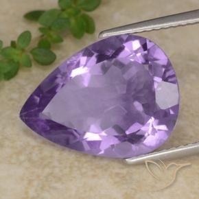9,17 ctw natürlicher Aubergine Veilchen Amethyst, Birnenform, VS
