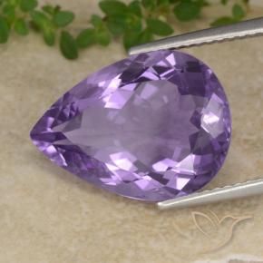 9,17 ctw natürlicher Mittelviolett Amethyst, Birnenform, VVS-VS