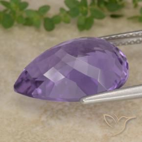 9,17 ctw natürlicher Mittelviolett Amethyst, Birnenform, VVS-VS