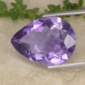 9,17 ctw natürlicher Mittelviolett Amethyst, Birnenform, VS