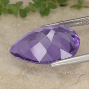 9,17 ctw natürlicher Mittelviolett Amethyst, Birnenform, VS