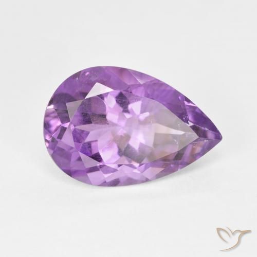9,17 ctw natürlicher Lilaisch-violett Amethyst, Birnenform, VS