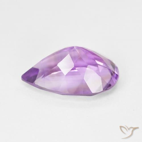 9,17 ctw natürlicher Lilaisch-violett Amethyst, Birnenform, VS