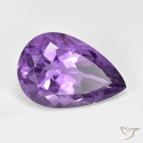 9,17 ctw natürlicher Mittelviolett Amethyst, Birnenform, VS