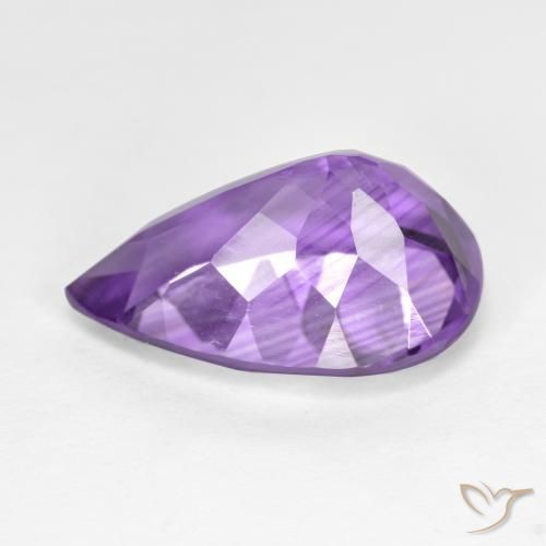 9,17 ctw natürlicher Mittelviolett Amethyst, Birnenform, VS