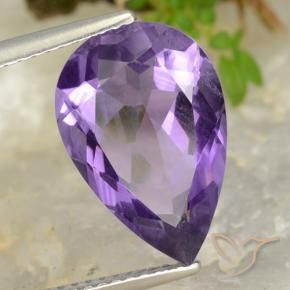 9,17 ctw natürlicher Mittelviolett Amethyst, Birnenform, VS