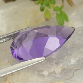9,17 ctw natürlicher Mittelviolett Amethyst, Birnenform, VS
