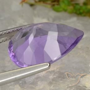 9,17 ctw natürlicher Mittelviolett Amethyst, Birnenform, VVS-VS