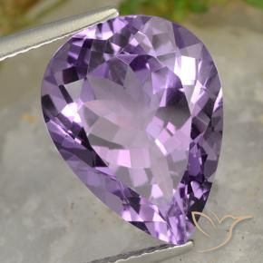 9,17 ctw natürlicher Mittel-helles Purpurviolett Amethyst, Birnenform, VVS-VS