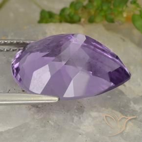9,17 ctw natürlicher Mittel-helles Purpurviolett Amethyst, Birnenform, VVS-VS