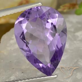 9,17 ctw natürlicher Mittel-helles Purpurviolett Amethyst, Birnenform, VVS-VS