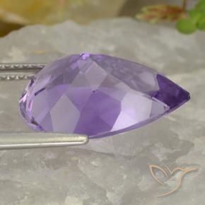 9,17 ctw natürlicher Mittel-helles Purpurviolett Amethyst, Birnenform, VVS-VS