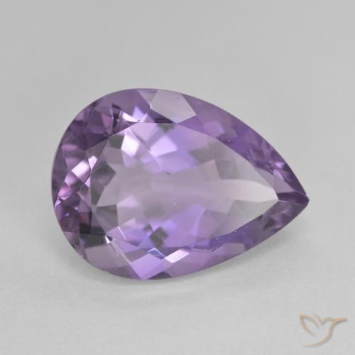 9,17 ctw natürlicher Lilaisch-violett Amethyst, Birnenform, VVS-VS