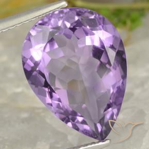 9,17 ctw natürlicher Mittelviolett Amethyst, Birnenform, VVS-VS