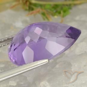 9,17 ctw natürlicher Mittelviolett Amethyst, Birnenform, VVS-VS