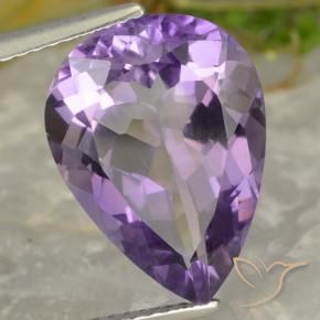 9,17 ctw natürlicher Lilaisch-violett Amethyst, Birnenform, VVS-VS
