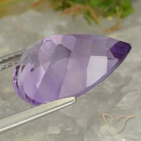 9,17 ctw natürlicher Lilaisch-violett Amethyst, Birnenform, VVS-VS