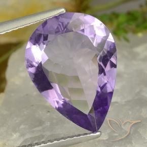 9,17 ctw natürlicher Lilaisch-violett Amethyst, Birnenform, VVS-VS