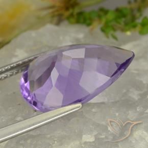 9,17 ctw natürlicher Lilaisch-violett Amethyst, Birnenform, VVS-VS