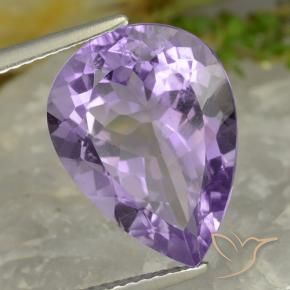 9,17 ctw natürlicher hellviolett Amethyst, Birnenform, VVS-VS