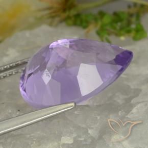 9,17 ctw natürlicher hellviolett Amethyst, Birnenform, VVS-VS