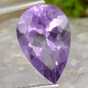 9,17 ctw natürlicher Rosaig-violett Amethyst, Birnenform, VS