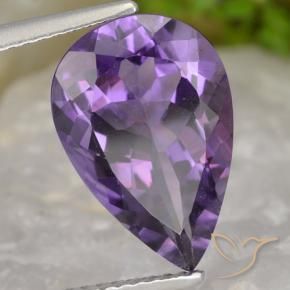 9,17 ctw natürlicher Mittelviolett Amethyst, Birnenform, VVS-VS