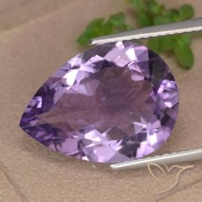 9,17 ctw natürlicher Mittelviolett Amethyst, Birnenform, VVS-VS