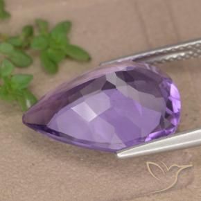 9,17 ctw natürlicher Lilaisch-violett Amethyst, Birnenform, VVS-VS