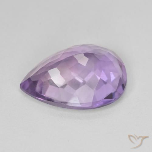 9,17 ctw natürlicher Medium Light Purplish-Violet Amethyst, Birnenform, VVS-VS