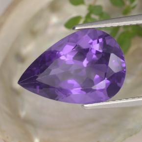 9,17 ctw natürlicher Violet Amethyst, Birnenform, VS