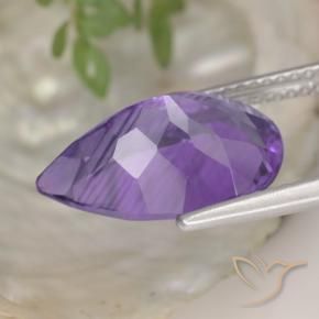 9,17 ctw natürlicher tiefviolett Amethyst, Birnenform, VS